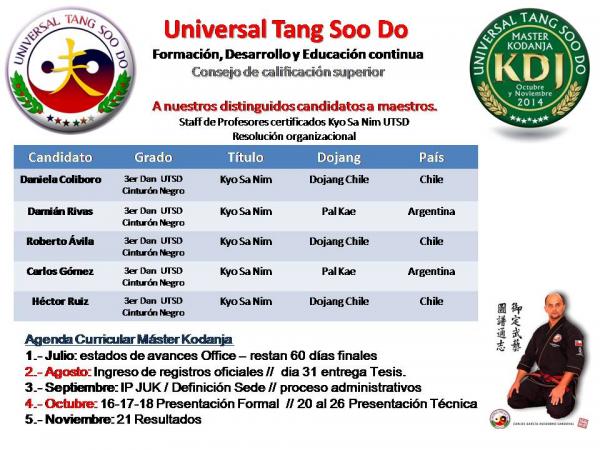 artes marciales Universal Tang Soo Do